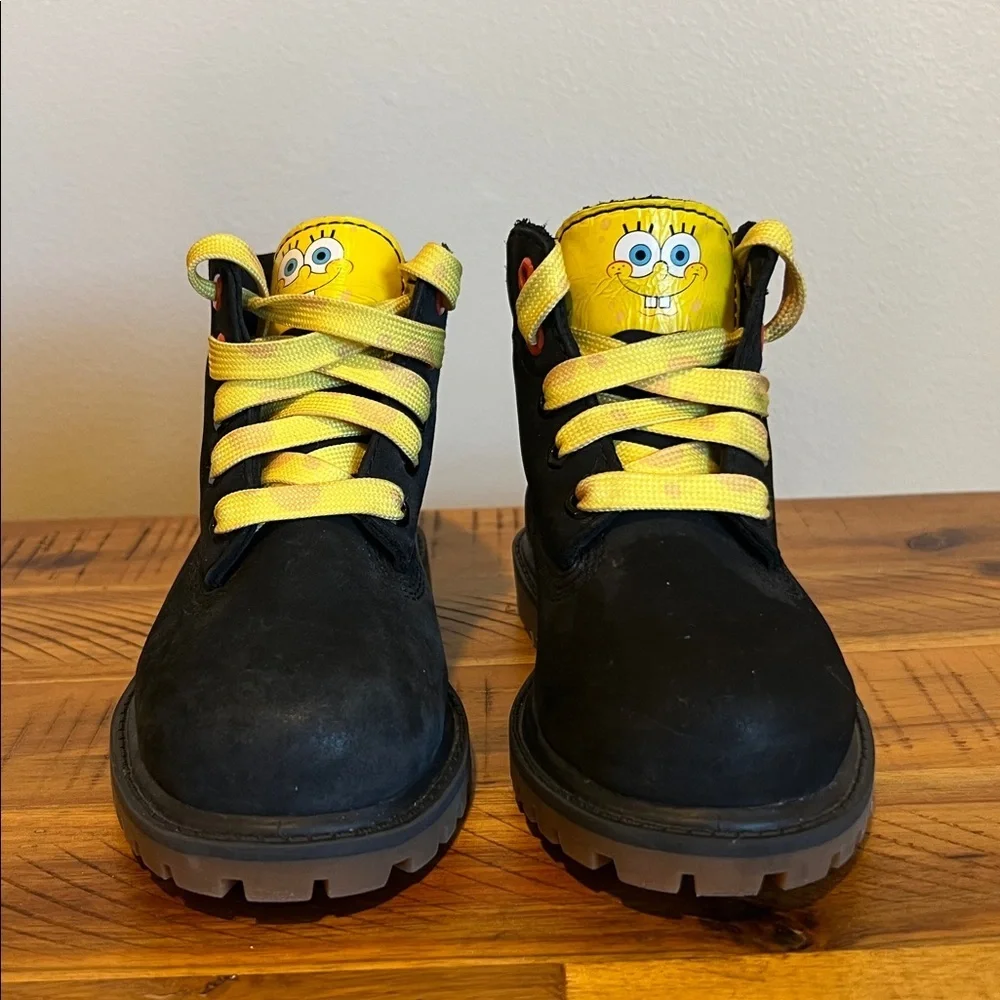 Timberland X Boys SpongeBob SquarePants Boot Multicolor Black Waterproof